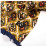 Tootal Diamond Tile with Blue Brushed Back Scarf