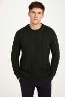 Mens Supersoft Merino Aran Pullover